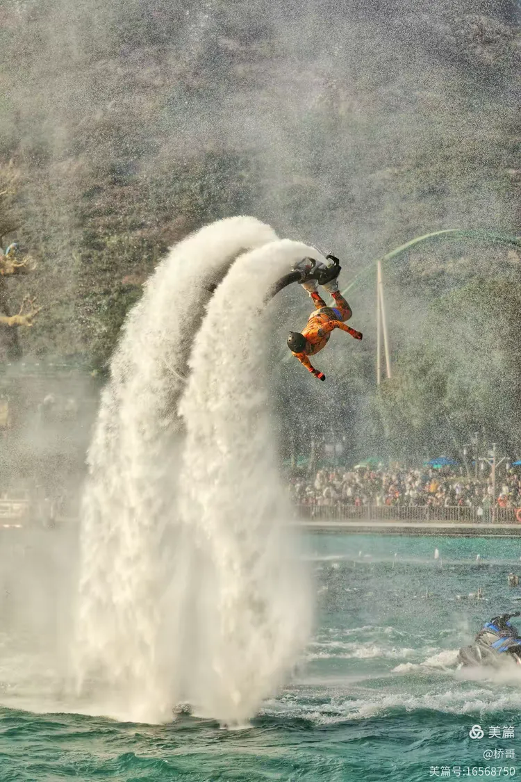 珠海长隆水上飞人表演,精彩绝伦